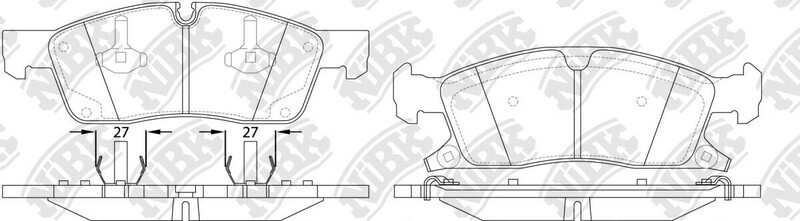 D1455 NAKAMOTO  BRAKE PADS FRONT