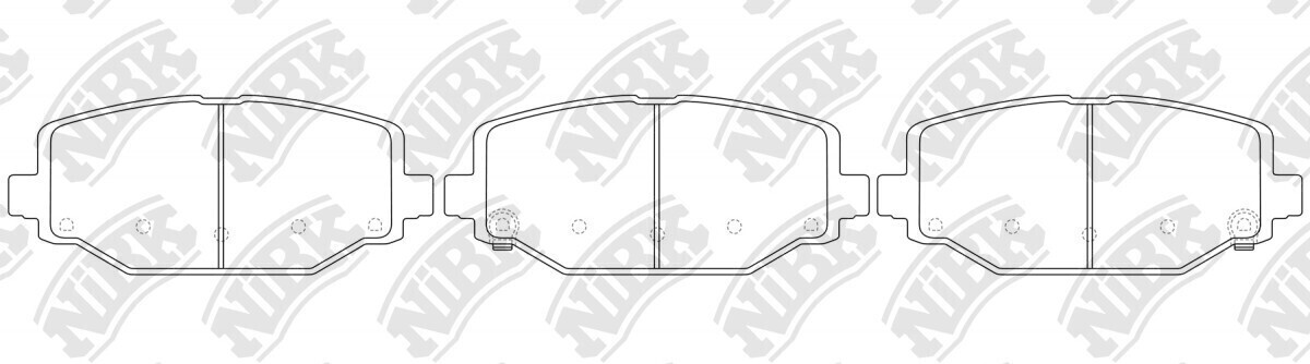D1596 GEK  BRAKE PADS REAR