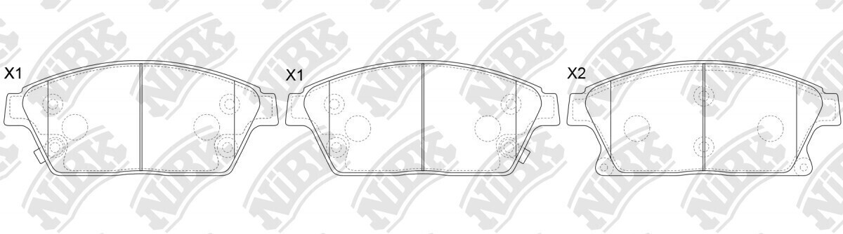 D1470 SPANICE  BRAKE PADS FRONT