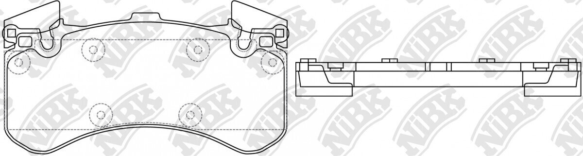 D1593 YBD  BRAKE PADS FRONT