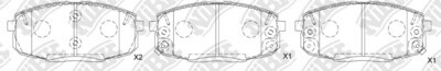 58101-1MA20-2M TERBON BRAKE PADS FRONT CERAMIC T.