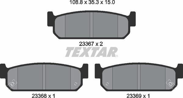 AT588 ATE  BRAKE PADS REAR