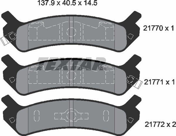 BP1443M MIDAS  BRAKE PADS REAR