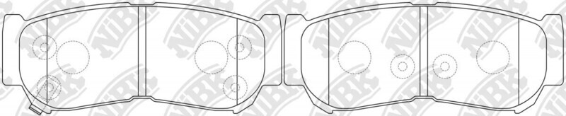 D1297 FIRELOCK  BRAKE PADS REAR