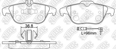D1341 ODON  BRAKE PADS REAR