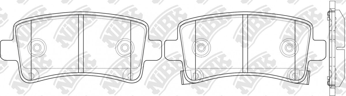 D1430 BOLANG  BRAKE PADS REAR