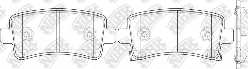 D1430 BOLANG  BRAKE PADS REAR