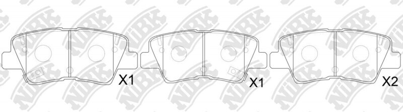 D1544 INROBLE  BRAKE PADS REAR