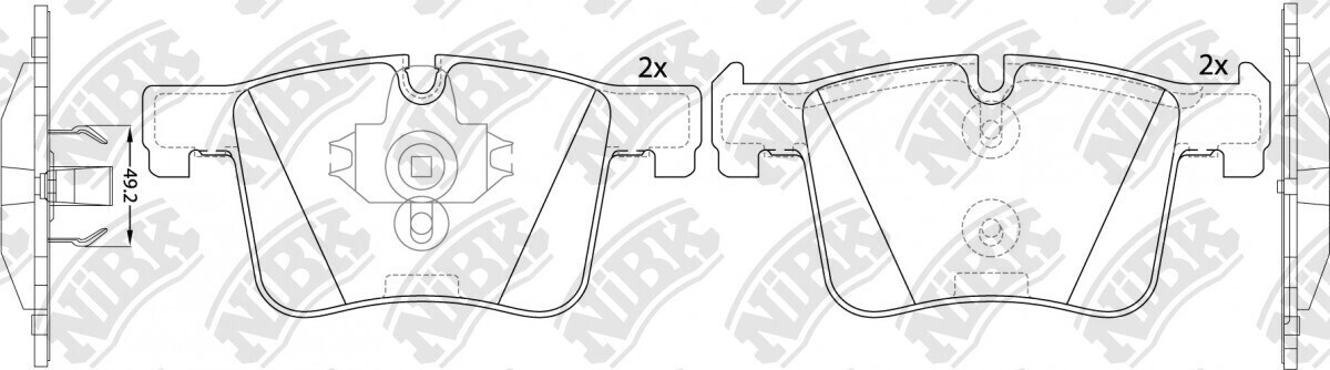 D1561 IFK  BRAKE PADS FRONT