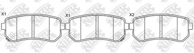 D1157 NAPA  BRAKE PADS REAR