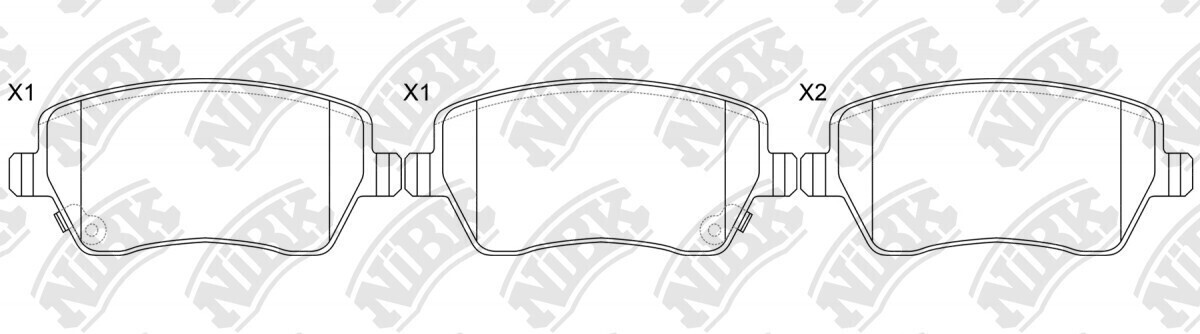 D1261 CERAMETE BRAKE PADS FRONT