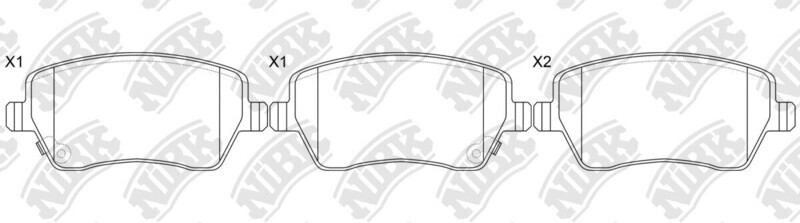 D1261 CERAMETE BRAKE PADS FRONT