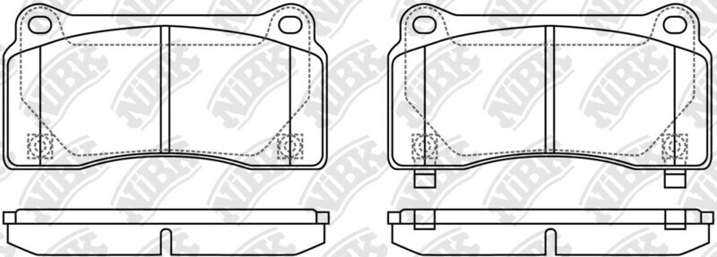 D1383 AIRUI  BRAKE PADS REAR
