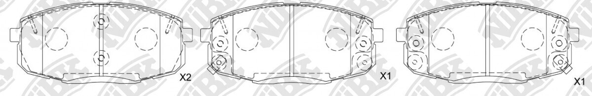 D1397 RAS DRIVE  BRAKE PADS FRONT