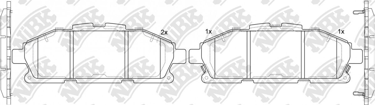 D1552 HUARUIFENG  BRAKE PADS FRONT