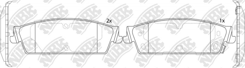 D1194 ZONGHENG  BRAKE PADS FRONT