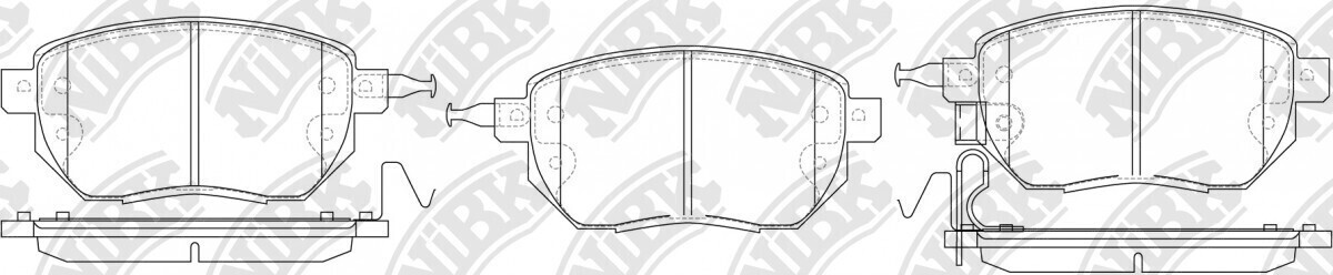 D1264 MASUMA  BRAKE PADS FRONT