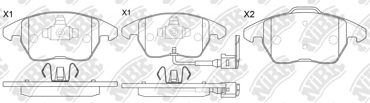 D1375 NAKAMOTO  BRAKE PADS FRONT