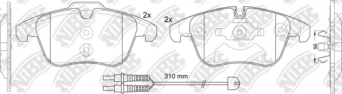 D1306 CERAMIC  BRAKE PADS FRONT