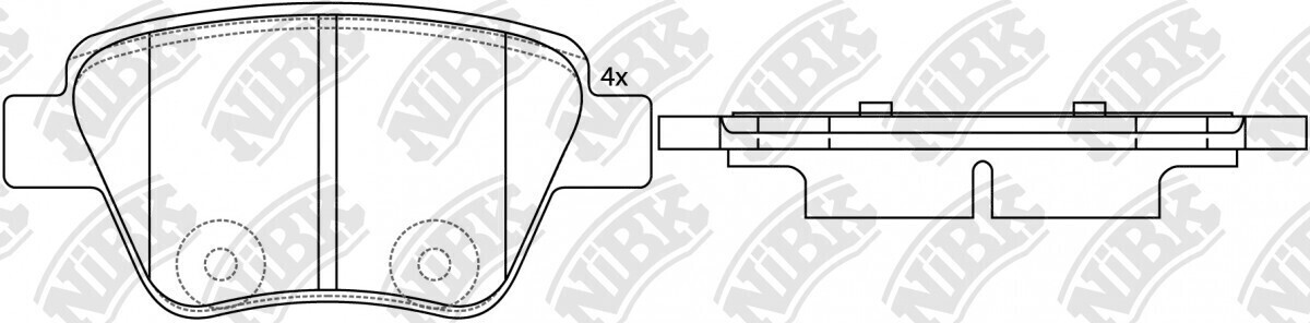 D1456 ZONGHENG  BRAKE PADS REAR