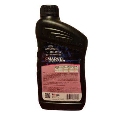 MARVEL ANTIFREEZE &amp; COOLANT PINK 100% CONCENTRATED 1 U.S. QT / 946 mL