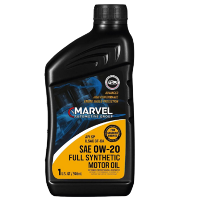 MARVEL SAE 0W-20 SP FULL SYNTHETIC MOTOR OIL 1 U.S. QT / 946 mL