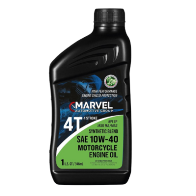 MARVEL SAE 10W-40 MOTORCYCLE 4T SYNTHETIC BLEND MOTOR OIL 1 U.S. QT / 946 mL