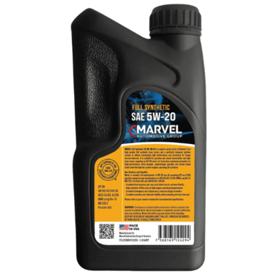 MARVEL SAE 5W-20 SN FULL SYNTHETIC MOTOR OIL 1 U.S. QT / 946 mL
