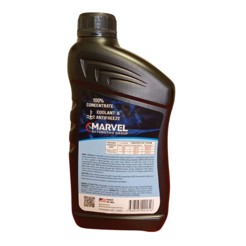 MAR-BLUE100 MARVEL ANTIFREEZE &amp; COOLANT BLUE 100% CONCENTRATED 1 U.S. QT / 946 mL