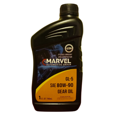 MAR-80W90-1 MARVEL SAE 80W-90 GL-5 GEAR OIL  1 U.S. QZ/ 946mL