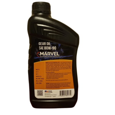 MAR-80W90-1 MARVEL SAE 80W-90 GL-5 GEAR OIL  1 U.S. QZ/ 946mL