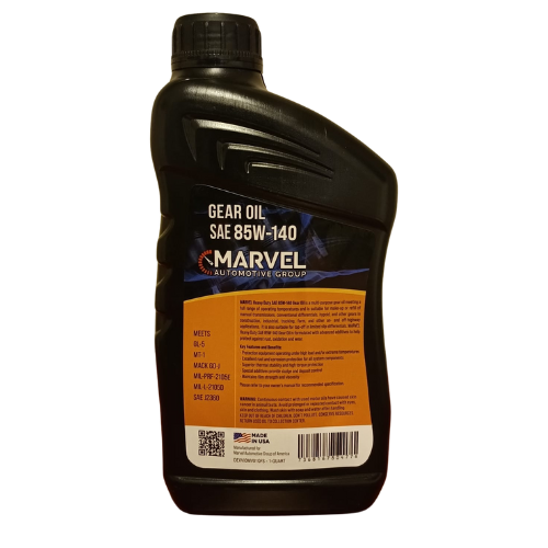 MAR-85W140-1 MARVEL SAE 85W-140 GL-5 GEAR OIL   U.S. QZ/ 946mL