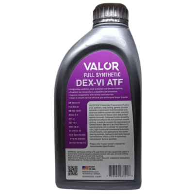 VAL-DVI-1 VALOR DEX-VI TRANSMISSION FLUID - FULL SYNTHETIC 1 U.S. QT / 946 mL