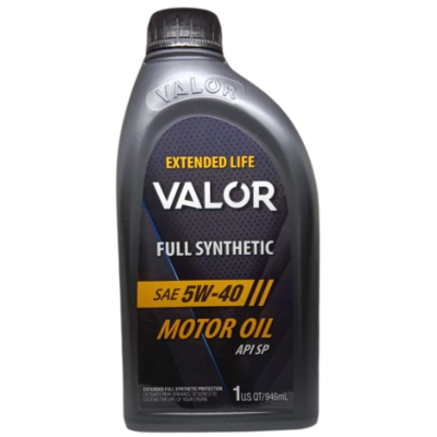 VAL-5W40-1 VALOR 5W-40 FULLY SYNTHETIC 1 U.S. QZ/ 946mL