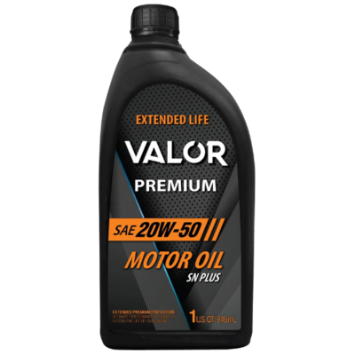 VAL-20W50-1 VALOR 20W-50 SYNTHETIC SN+ 1 U.S. QZ/ 946mL