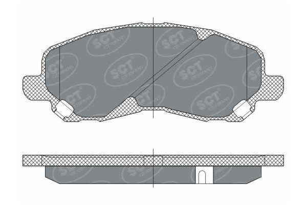SP273PR BRAKEPAD FRONT SCT-GERMANY D866