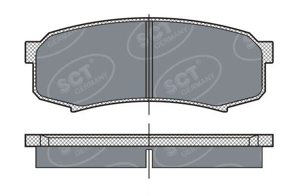 SP279PR BRAKEPAD REAR SCT-GERMANY D606