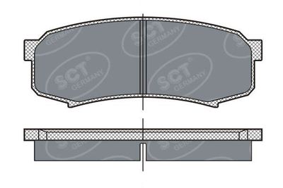 SP279PR BRAKEPAD REAR SCT-GERMANY D606