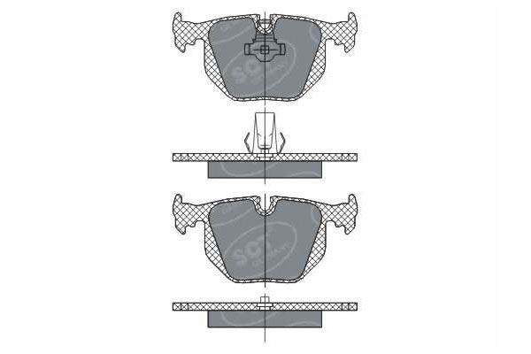 SP271PR BRAKEPAD REAR SCT-GERMANY D683