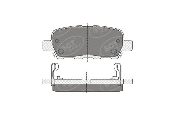 SP339PR BRAKEPAD FRONT SCT-GERMANY D905