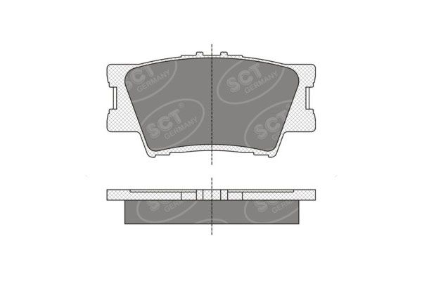 SP336PR BRAKEPAD REAR SCT-GERMANY D1212