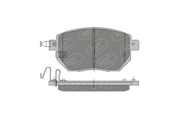SP392PR BRAKEPAD FRONT SCT-GERMANY D969