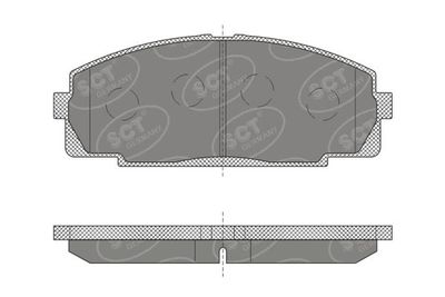 SP618PR BRAKEPAD REAR SCT-GERMANY D1344