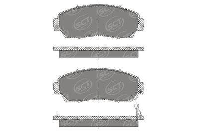 SP681PR BRAKEPAD FRONT SCT-GERMANY D1089