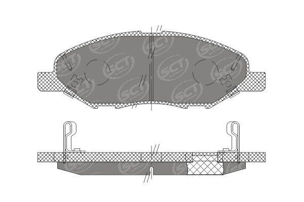 SP661PR BRAKEPAD FRONT SCT-GERMANY D1345