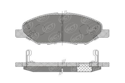 SP661PR BRAKEPAD FRONT SCT-GERMANY D1345