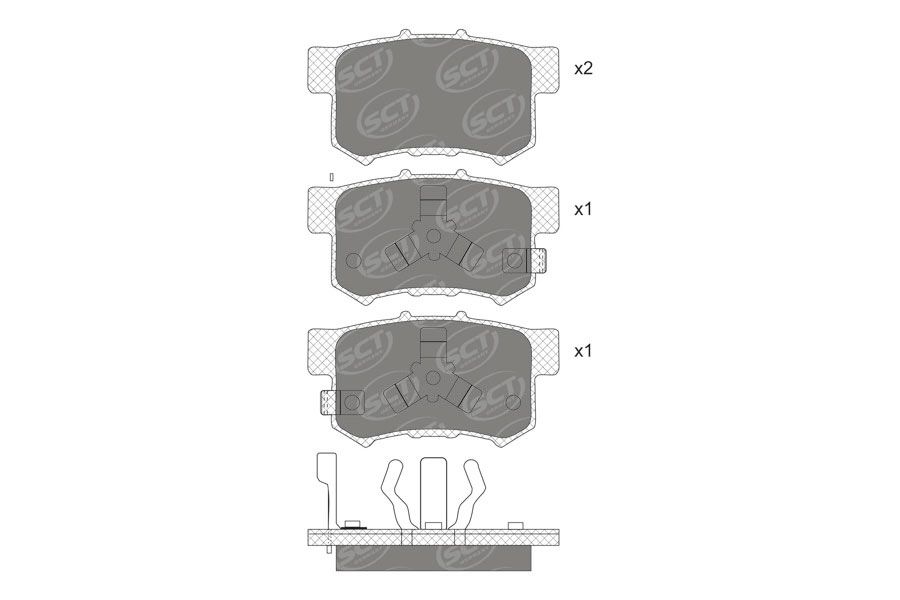 SP741PR BRAKEPAD REAR SCT-GERMANY D1086