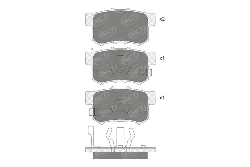 SP741PR BRAKEPAD REAR SCT-GERMANY D1086
