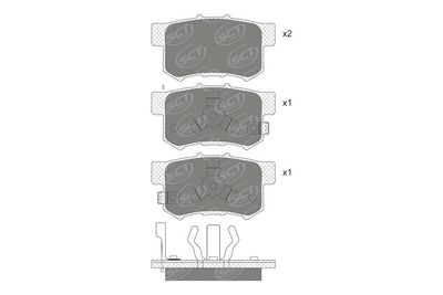 SP741PR BRAKEPAD REAR SCT-GERMANY D1086