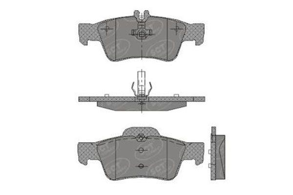 SP404PR BRAKEPAD REAR SCT-GERMANY D986